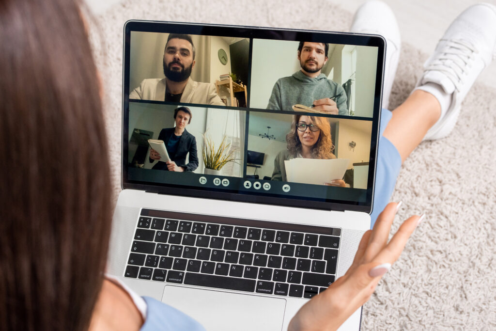 What Is an Intensive Outpatient Program? A Week Inside an IOP 2 Person joining a virtual IOP group session from home on a laptop